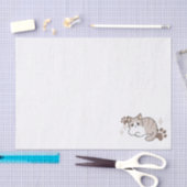 リラックス&Lazy Vibes for猫好きデザイン 薄葉紙 (クラフト)