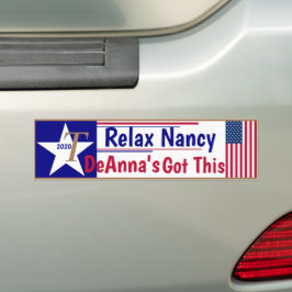 リラックス Nancy Dennaがなんとかする! バンパーステッカー