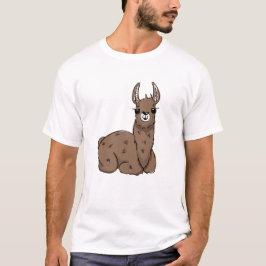 リラックスCartoon Llama - Cozy Animal Tシャツ