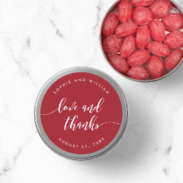 リラックスScript Love and 感謝していカスタム 結婚 Color's ラウンドシール