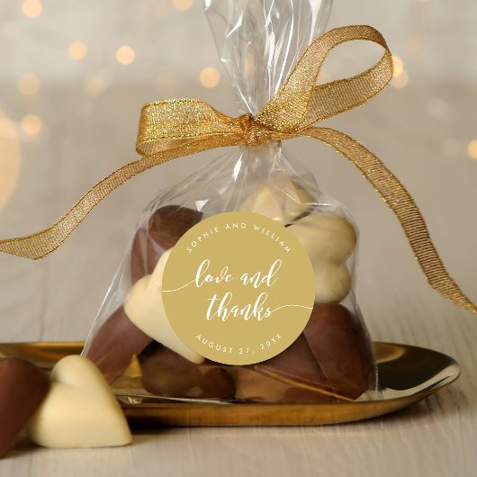 リラックスScript Love and 感謝していカスタム 結婚 Color's ラウンドシール