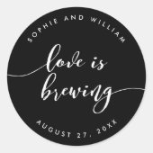 リラックスScript Love is Brewingカスタム System Color結婚's ラウンドシール (正面)