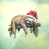 リラックスSloth with a Christmas hat 1 ウィンドウサイン (シート3)