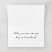 リラックマの葉っぱの名札カード - ライラックの葉と花のデザイン プレイスカード (内部開封)