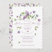 リラック&春の花リタイア招待状 招待状 (正面/裏面)