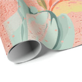 リラフローラ金ゴールドピンクローズキャンディパステルシャイニーラップ ラッピングペーパー (ロールコーナー)