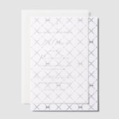 リリアエレガントナモダン結婚式の日付を保存 ベラム紙招待状 (オフセット (招待状))