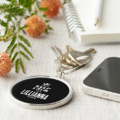 リリアナ名パーソナライズされた誕生日ギフト キーホルダー (側面)