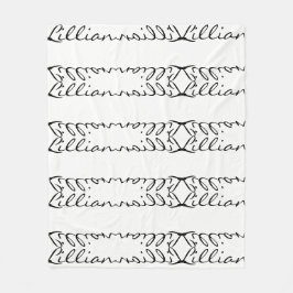 "リリアン"のフリースブランケット フリースブランケット