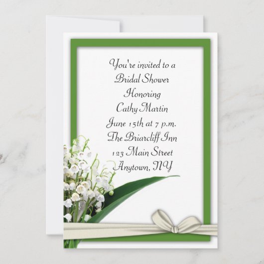 リリイオブザバレー招待状 招待状 (正面)