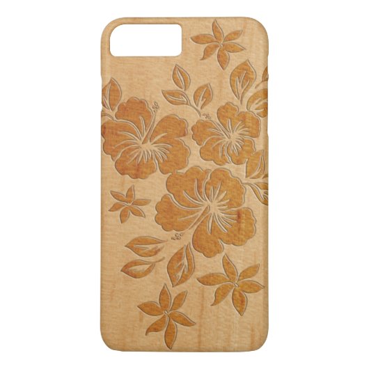 リリコイハイビスカスハワイアンフェイクウッド Case-Mate iPhoneケース (裏面)