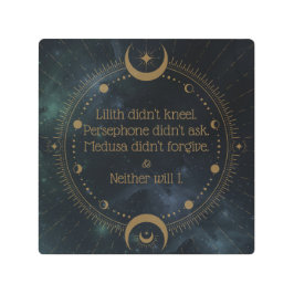 リリスは神の反乱を企てなかった感動的 メタルプリント