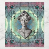 リリスファンタジー女神の聖幾何学美術 ワインラベル (シングルラベル)