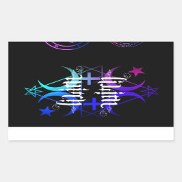 リリス魔女の色シール 長方形シール