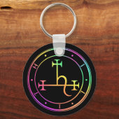 リリス・シギル。ダークムーン女神シールキーチェーン キーホルダー (正面)