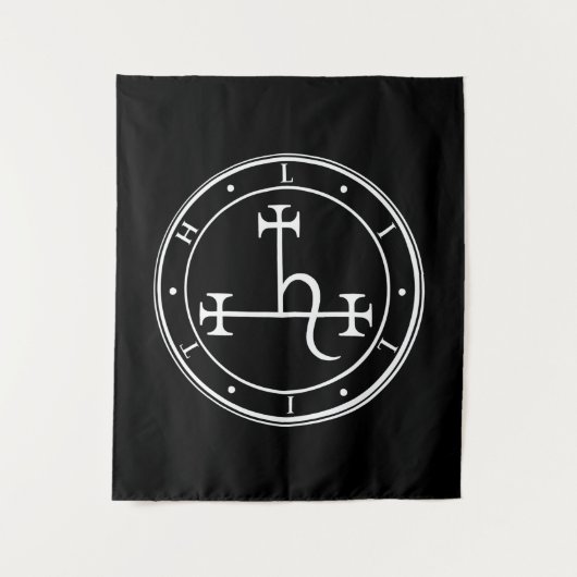 リリス・シギル。ダークムーン女神シールタペストリー タペストリー (正面)