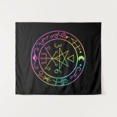 リリス・シギル。ダークムーン女神シールタペストリー タペストリー (正面(横))