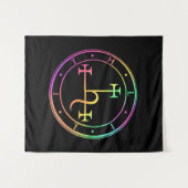 リリス・シギル。ダークムーン女神シールタペストリー タペストリー (正面(横))