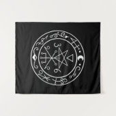 リリス・シギル。ダークムーン女神シール タペストリー (正面(横))