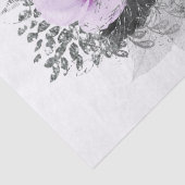 リリックブラックシルバーフローラブーケデコパージュ 薄葉紙 (詳細)