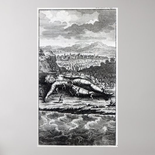 リリプティア人に捕獲されたガリバー ポスター (正面)