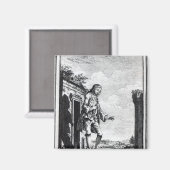 リリプティ人の中のガリバー マグネット (正面/裏面)