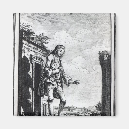 リリプティ人の中のガリバー マグネット (正面)