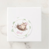 リリベットフクロウ赤ちゃんガールシャワー フェイバータグ (インサイチュ)