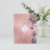 リリベットモノグラムロセゴールドフローラフィットプリンセス ポストカード (スタンド正面)