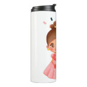 リリベット名前付き桃プリンセスギフトfor女の子 タンブラー (回転左)