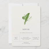 リリモダンーエレガントバレーブライダルシャワー 招待状 (正面)