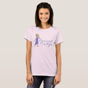 リリリカルIsライフラブダンスモダン先生ダンサー Tシャツ