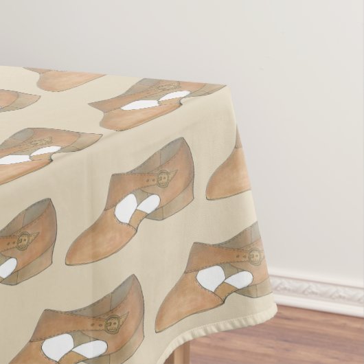 リリリックタンモダンダンス先生シューズプリント テーブルクロス (インサイチュ)