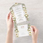 リリヴィンテージウェディングオールインワン招待状ミュシャ オールインワン招待状 (貼ってはがせる)