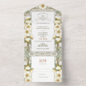 リリヴィンテージウェディングオールインワン招待状ミュシャ オールインワン招待状 (内側)