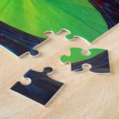 リリーおもしろいパッドに座っているカエル ジグソーパズル (側面)