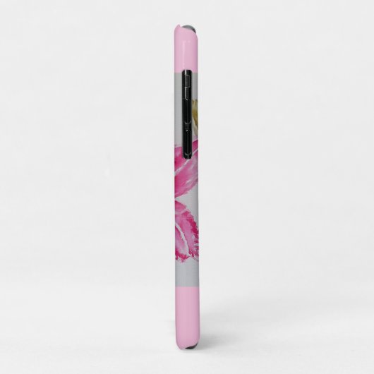 リリーかわいらしピンクの水の色絵を描の女の子のリール Case-Mate iPhoneケース (裏面/左)