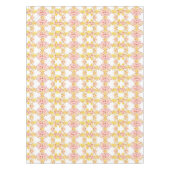 リリーかわいらしフローラパステルピンクイエロー テーブルクロス (正面)