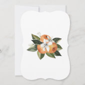 リリーとオレンジの花のブライダルシャワー 招待状 (裏面)