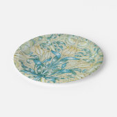 リリーとザクロのヴィンテージフローラ ペーパープレート (アングル)