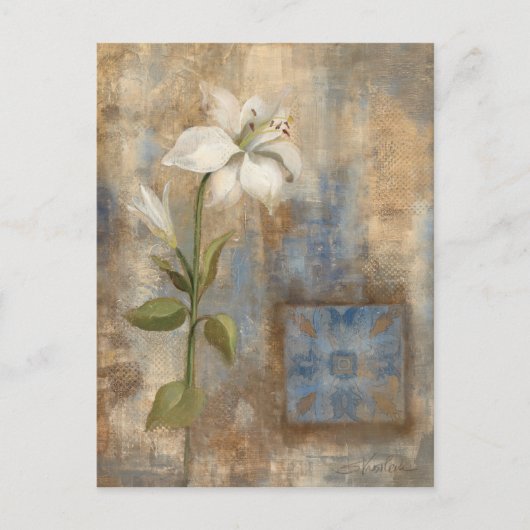 リリーとタイル ポストカード (正面)