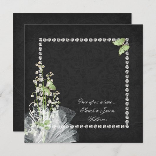 リリーとダイヤモンドのリニューアルを誓う 招待状 (正面/裏面)