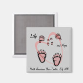 リリーとホープのハート磁石 マグネット (正面/裏面)