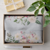 リリーと牡丹ピンクガーデン垂直ブーケシルバー 薄葉紙 (ギフト)