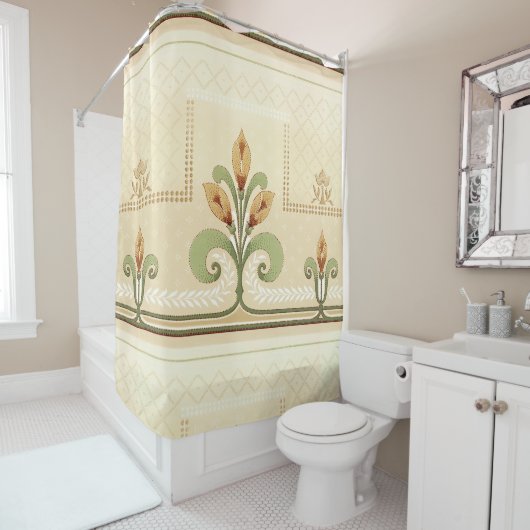 リリーのウィリアム・モリス列 シャワーカーテン (インサイチュ)