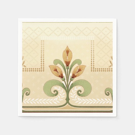 リリーのウィリアム・モリス列 スタンダードカクテルナプキン (正面)