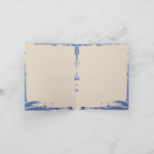 リリーのパッドに座っている黒い妖精 ノートカード (内部)