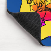 リリーの抽象芸術猫 マウスパッド (コーナー)