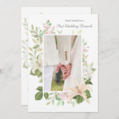 リリーの結婚後ランチ会 招待状 (正面/裏面)