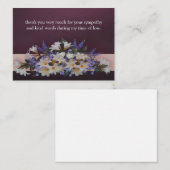 リリーの花が葬式の後にサンキューカード ノートカード (正面/裏面)